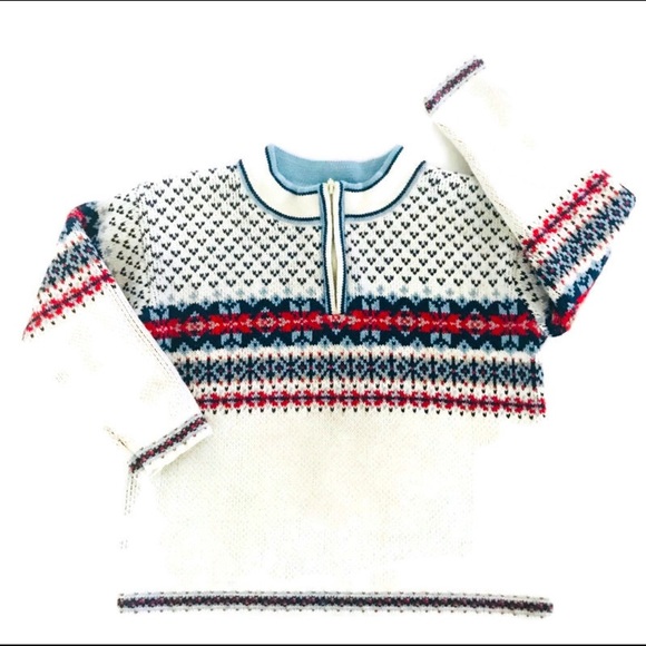 Hanna Andersson fair isle boys sweater cotton 4 - Picture 1 of 8